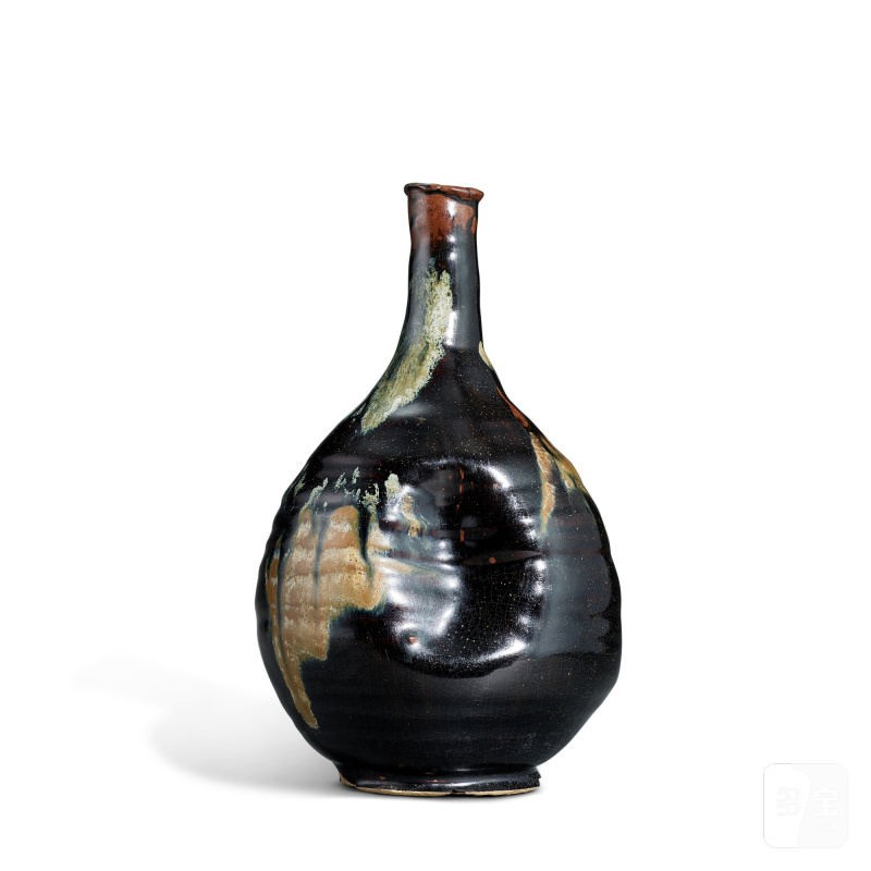 A Karatsu Korean-style vase, Japan, Edo period | 日本 江戶時期 朝鮮唐津德利花入 - 图3